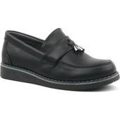 Sy Store Siyah Mat Loafer Klasik Çocuk Ayakkabısı - Renkli