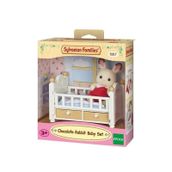 Sylvanian Families 5017 Çikolata Kulaklı Tavşan Bebek ve Yatağı