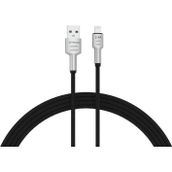 Syrox C133AL 2.4A 1.18 mt Örgülü USB Lightning Siyah Şarj ve Data Kablosu