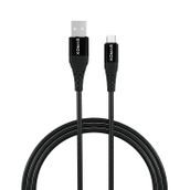Syrox C89 2.0A 1 mt Micro USB Metal Siyah Data Şarj Kablosu