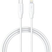 Syrox PD18LK 3.0A 18W 1 mt Type-C Lightning Beyaz Şarj ve Data Kablosu