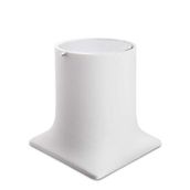 System BA4007 030 R1-CR Beyaz Krom Çöp Kovası