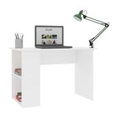 T Designo Viyana Çalışma Masası Bilgisayar Masası Ofis Masası 2 Raflı Beyaz - Y: 72 cm D: 50 cm G: 120 cm