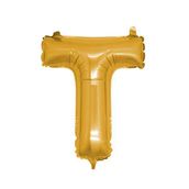 T Harf Altın 100 cm Folyo Balon