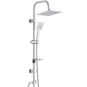T-may Banyo Çam Kare Robot Krom Paslanmaz Tepe Duş Takımı Seti