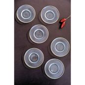 Tabak Evi Altın Yaldız Cam Çay Tabağı 12CM 6 Lı 2494 - açıklamada