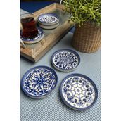 Tabak Evi Porselen Mozaik Blue Sefa 6 Lı Çay Tabağı 10CM