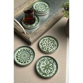 Tabak Evi Porselen Mozaik Green Sefa 6 Lı Çay Tabağı 10CM