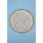 Tabak Evi Porselen Spotty Düz Tabak 19,50CM Sp1 Tekli - 19,5 cm