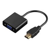 Tablet Projeksiyon Notebook Uyumlu Hdmi to VGA Kablo Siyah