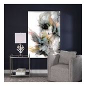 Tablolife Beyaz Çiçekler 95x125 cm Yağlı Boya Dokulu Tablo