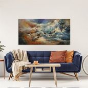 Tablolife Dalgalar 60x90 cm Yağlı Boya Dokulu Tablo