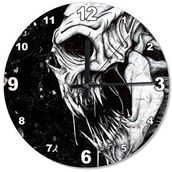 Tablomega Korkunç Kurukafa Analog 30x30 cm Duvar Saati
