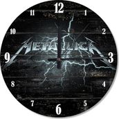 Tablomega Metallica Tasarım 50x50 cm Duvar Saati