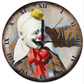 Tablomega Palyaço Arthur Sarnoff Akarlı 50x50 cm Duvar Saati