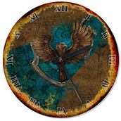 Tablomega Ravenclaw Harry Potter Retro 30x30 cm Duvar Saati