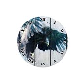 Tablomega SAAT-1073-30 Uçan Kara Kartal Desenli 30 cm Çap Duvar Saati