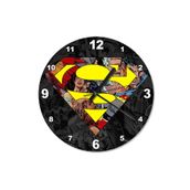 Tablomega SAAT-1176-30 Supermen Kavgası Baskılı 30 cm Çap Duvar Saati
