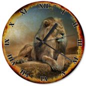 Tablomega SAAT-1221-30 Kral Aslan Desenli 30 cm Çap Duvar Saati