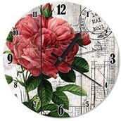 Tablomega SAAT-1469-50 Kırmızı Gül Ve Mektup Özel Tasarım 50 cm Çap Duvar Saati