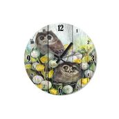 Tablomega SAAT-1503-30 Sevimli Baykuşlar Tasarım 30cm Çap Duvar Saati
