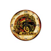 Tablomega Saat-581-30 Yarışçı Klasik Otomobil Tasarım 30 Cm Çap Duvar Saati