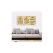 Tablosan B-32-014 Üçlü Dua Ayetel Kürsi Bereket Ve Nazar Ayeti 20x40 cm Kanvas Tablo