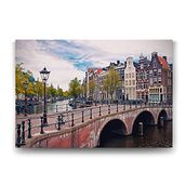 Tabloshop Amsterdam Köprü Kanal 125x80 cm Tablo