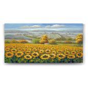 Tabloshop Ayçiçeği Tarlası 140x70 cm Tablo