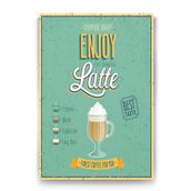 Tabloshop Caffe Latte Machiato 60x90 cm Tablo