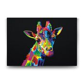 Tabloshop Colorful Giraffe 45x30 cm Tablo