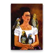 Tabloshop Frida Kahlo Me and My Parrots 100x140 cm Tablo