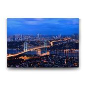 Tabloshop İstanbul Gece Köprü 100x70 cm Tablo