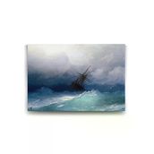Tabloshop Ivan Ayvazovski Fırtınalı Denizde Gemi 140x100 cm Tablo