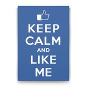 Tabloshop Keep Calm And Like Me 100x140 cm Tablo