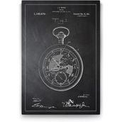 Tabloshop Köstekli Saat Patenti 70x100 cm Tablo