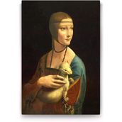 Tabloshop Leonardo da Vinci Erminli Kadın 40x60 cm Tablo