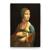 Tabloshop Leonardo da Vinci Erminli Kadın 60x90 cm Tablo