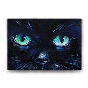 Tabloshop Mavi Kedi Gözleri 75x50 cm Tablo
