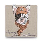 Tabloshop Mr. French Bulldog 70x70 cm Tablo