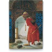 Tabloshop Osman Hamdi Bey Kaplumbağa Terbiyecisi 100x140 cm Tablo