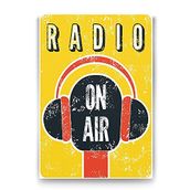 Tabloshop Radio On Air 80x125 cm Tablo