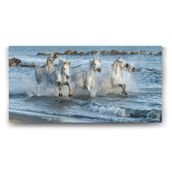 Tabloshop Sahilde Koşan Atlar 160x80 cm Tablo
