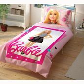 Taç Barbie Çek Canlandır Tek Kişilik Nevresim Takımı