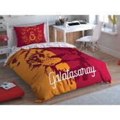 Taç Galatasaray Aslan Logo Lisanslı Tek Kişilik Nevresim Takımı Set