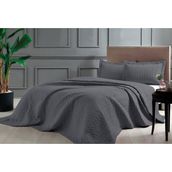TAÇ - Glory Antrasit Çift Kişilik Yatak Örtüsü Seti