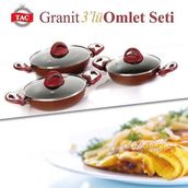 Taç Granit 3'lü Omlet Set