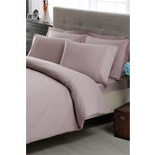 Taç Lila Premium Basic King Size Pamuk Saten Nevresim Takımı