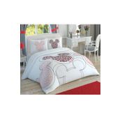 Taç Lisanslı Disney Love Mickey Glow Çift Kişilik Nevresim Takımı