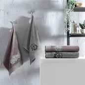 Taç Mild Bambu Mürdüm-Antrasit Hamam Seti
